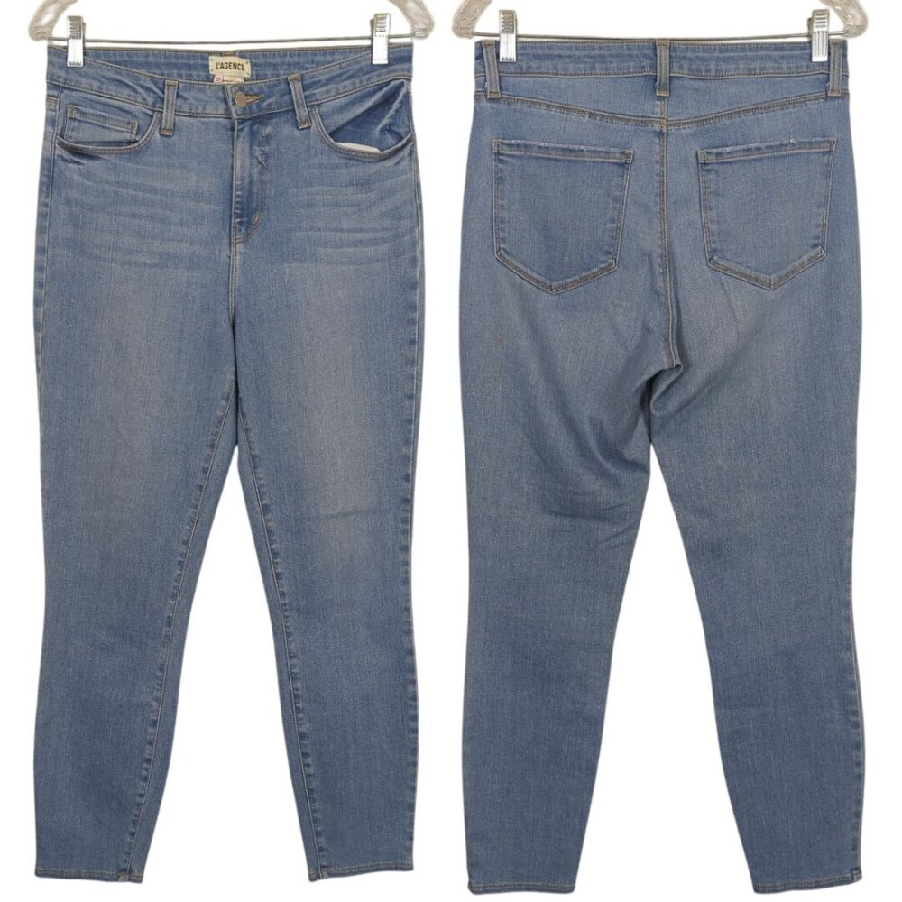 L'agence‎ women's Margot High Rise Cropped Skinny Light blue Jeans size 29